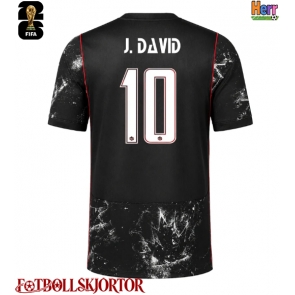 Kanada Jonathan David #10 Bortatröja VM 2026 Kortärmad